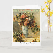 感動的なピエール＝オーギュスト・ルノワール- カード (黄色い花)