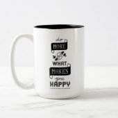 感動的なマグは幸せに作るものがの多くをします ツートーンマグカップ (左)