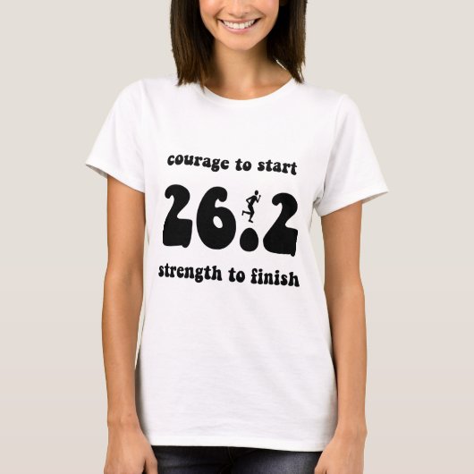 感動的なマラソン Tシャツ (正面)