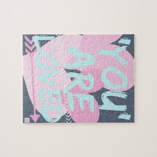 感動的なメッセージのジグソーパズル。かわいいギフト。愛される ジグソーパズル (横)