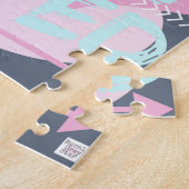 感動的なメッセージのジグソーパズル。かわいいギフト。愛される ジグソーパズル (側面)