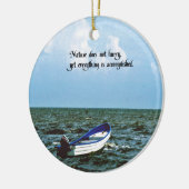 感動的なメッセージ セラミックオーナメント (左)