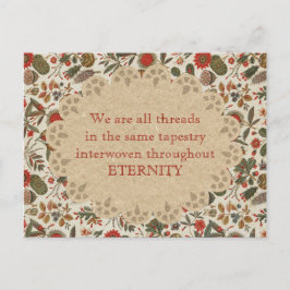 感動的なヴィンテージ植物学タペストリー ポストカード