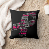 感動的な乳癌の認識度のリボン クッション (ブランケット)