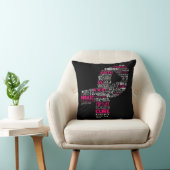 感動的な乳癌の認識度のリボン クッション (椅子)