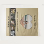 感動的な写真の背景 ６枚の写真のコラージュ映画にぴったりな背景 タペストリー (正面(横))