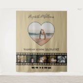 感動的な写真の背景 ６枚の写真のコラージュ映画にぴったりな背景 タペストリー (正面)