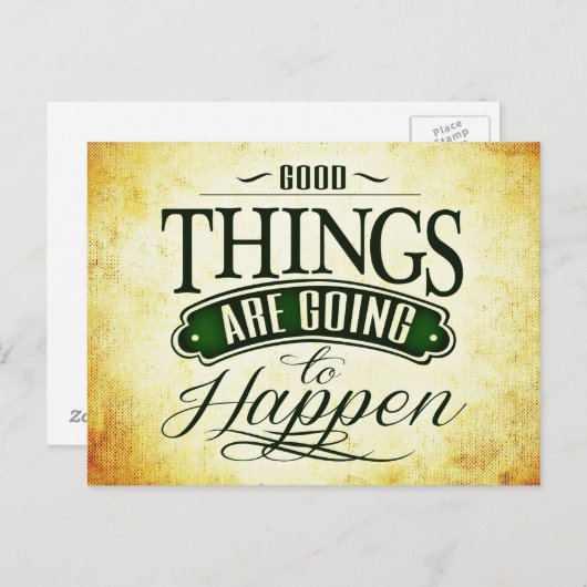 感動的な前向きな名言メッセージ ポストカード (正面/裏面)