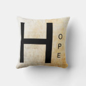 感動的な単語の芸術の希望 クッション (裏面)