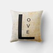 感動的な単語の芸術愛 クッション (裏面)