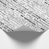 感動的な単語 ラッピングペーパー (角)