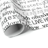 感動的な単語 ラッピングペーパー (ロールコーナー)