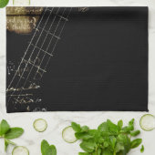 感動的な叙情詩的なギター キッチンタオル (折り畳み)