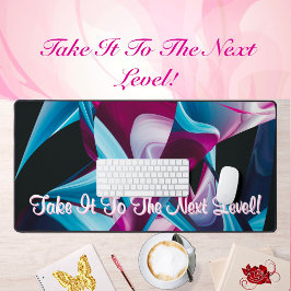 感動的な名言を液体にした抽象的な表現 デスクマット