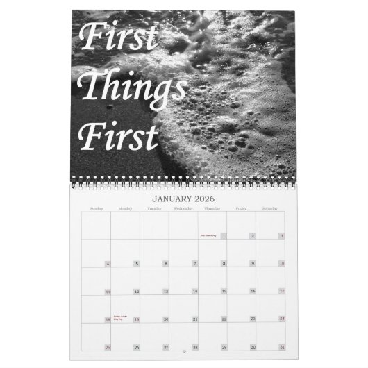 感動的な回復カレンダー カレンダー (1月 2026)