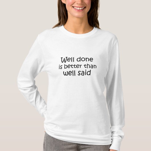 感動的な女性のワイシャツの長い袖のギフトのアイディア Tシャツ (正面)