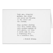 感動的な実質のタイプライターの引用文- Kahlil Gibran (正面横)