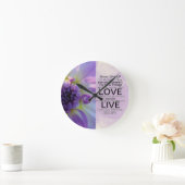 感動的な引用文およびことわざ ラウンド壁時計 (ホーム)