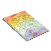 感動的な引用文の虹 ノートブック (右側)