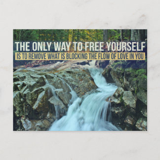 感動的な引用文の郵便はがき ポストカード