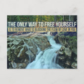 感動的な引用文の郵便はがき ポストカード (正面)