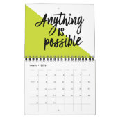 感動的な引用文の12か月 カレンダー (3月 2026)