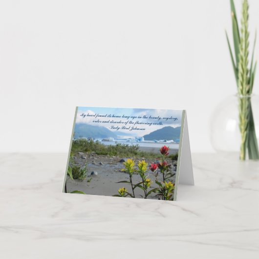 感動的な引用文のnotecard カード (正面)