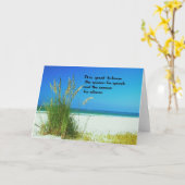 感動的な引用文沈黙の音 カード (黄色い花)