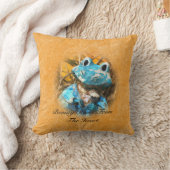 感動的な引用文美しいカエルの王子です クッション (ブランケット)