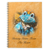 感動的な引用文美しいカエルの王子です ノートブック (正面)