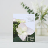 感動的な引用文9の生命のお祝い 招待状 (スタンド正面)