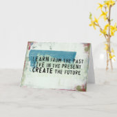 感動的な引用文 カード (黄色い花)