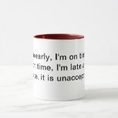 感動的な引用文 マグカップ (中央)