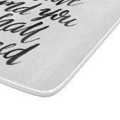 感動的な引用文: 信じれば成功します カッティングボード (角)