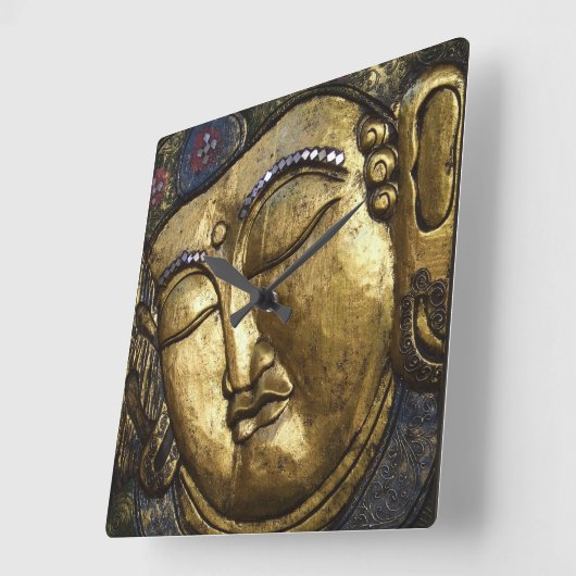 感動的な愛を賛美している金仏 スクエア壁時計 (傾斜)