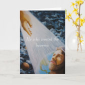 感動的な挨拶状 カード (黄色い花)