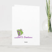 感動的な挨拶状 カード (裏面)