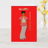 感動的な挨拶状 カード (黄色い花)