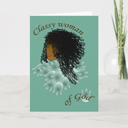 感動的な挨拶状 カード (正面)