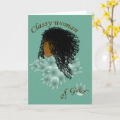 感動的な挨拶状 カード (黄色い花)