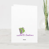 感動的な挨拶状 カード (裏面)