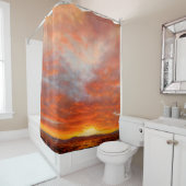 感動的な日の出のシャワー・カーテン シャワーカーテン (インサイチュ)
