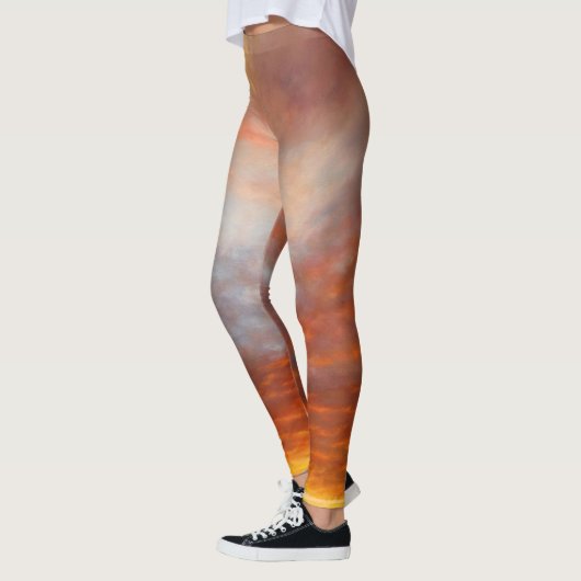 感動的な日の出のレギンス レギンス (左)