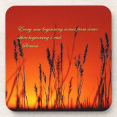 感動的な日没のシルエット コースター (正面)