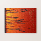 感動的な日没のシルエット ジグソーパズル (横)