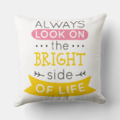 感動的な生命の明るい面で見て下さい クッション (裏面)