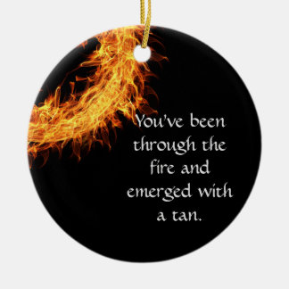 感動的な生存者メッセージ セラミックオーナメント