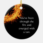 感動的な生存者メッセージ セラミックオーナメント (裏面)