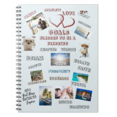 感動的な目標ビジョンボード コラージュ写真 ノートブック (正面)