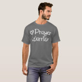 感動的な祈りの戦士 信仰の名言 友達 Tシャツ (正面フル)